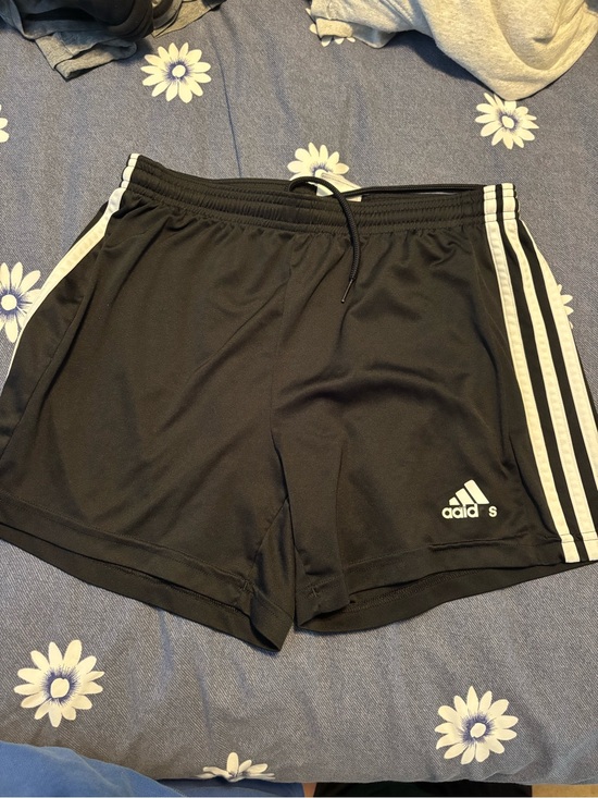 adidas Pants - adidas Black Athletic Shorts with White Side Stripes